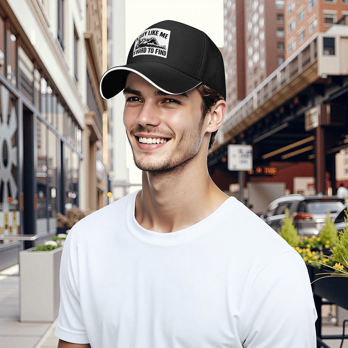 Bigfoot "A Guy Like Me Is Hard To Find" Funny  Baseball Cap (Made in USA)