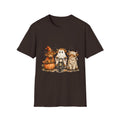 Halloween Highland Cows T-Shirt — Cute Cow Trio in Costumes