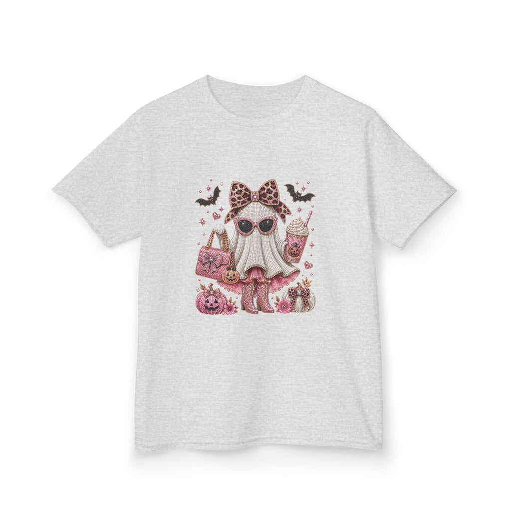 Kids Boujee Sparkle Boo Ghost Girly Girl T-shirt Tee
