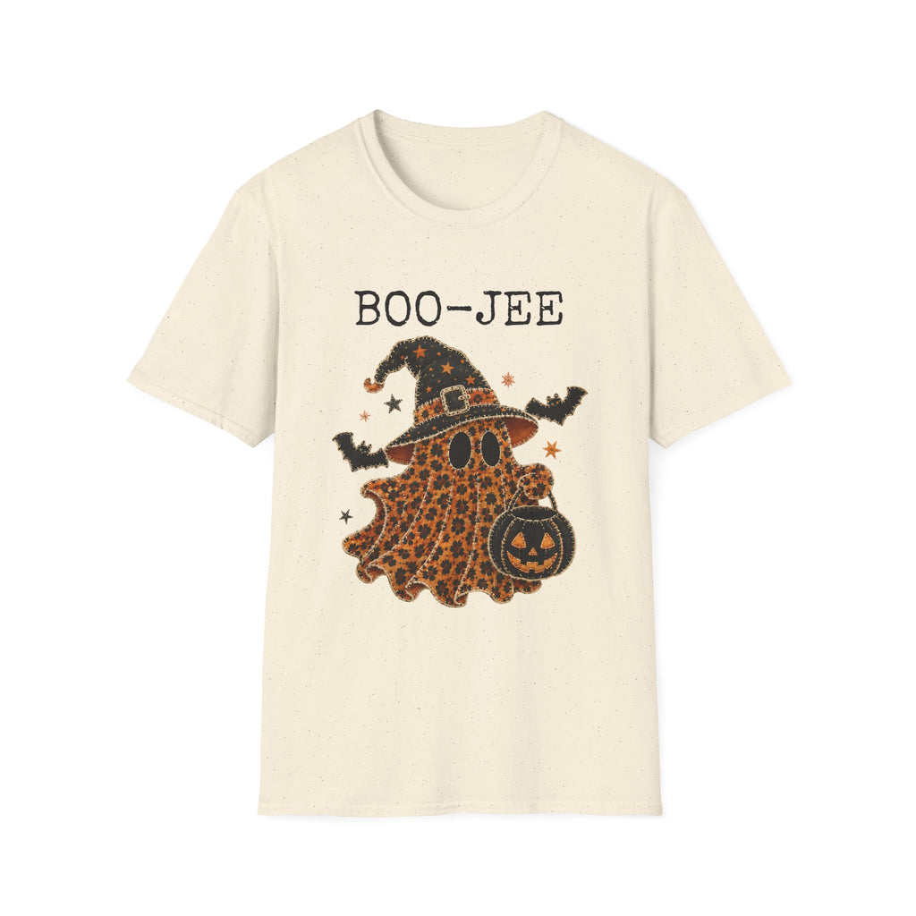 Boo-Jee Halloween T-Shirt — Leopard Witch Ghost Graphic Tee