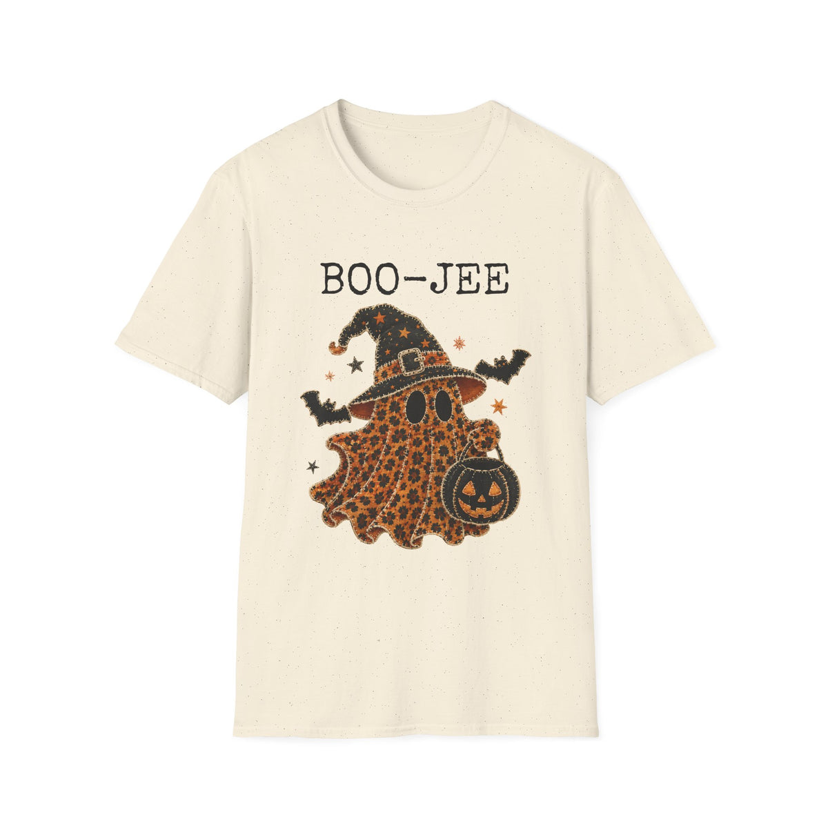 Boo-Jee Halloween T-Shirt — Leopard Witch Ghost Graphic Tee