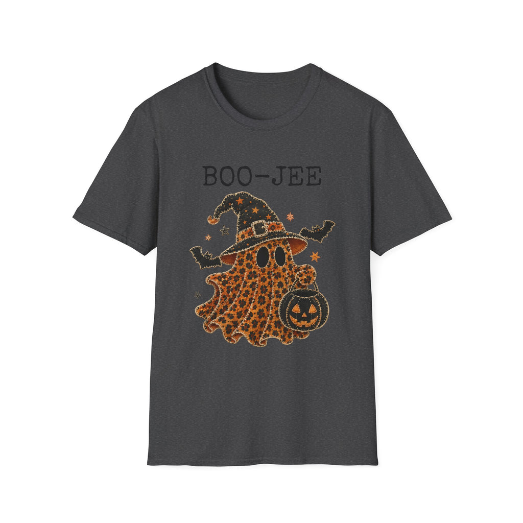 Boo-Jee Halloween T-Shirt — Leopard Witch Ghost Graphic Tee