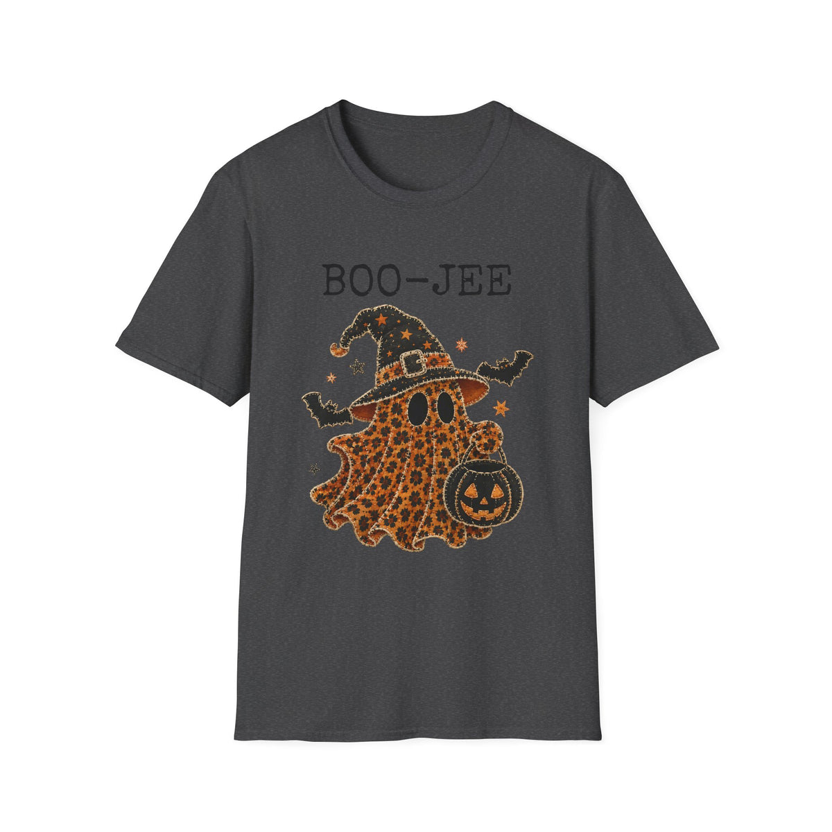 Boo-Jee Halloween T-Shirt — Leopard Witch Ghost Graphic Tee