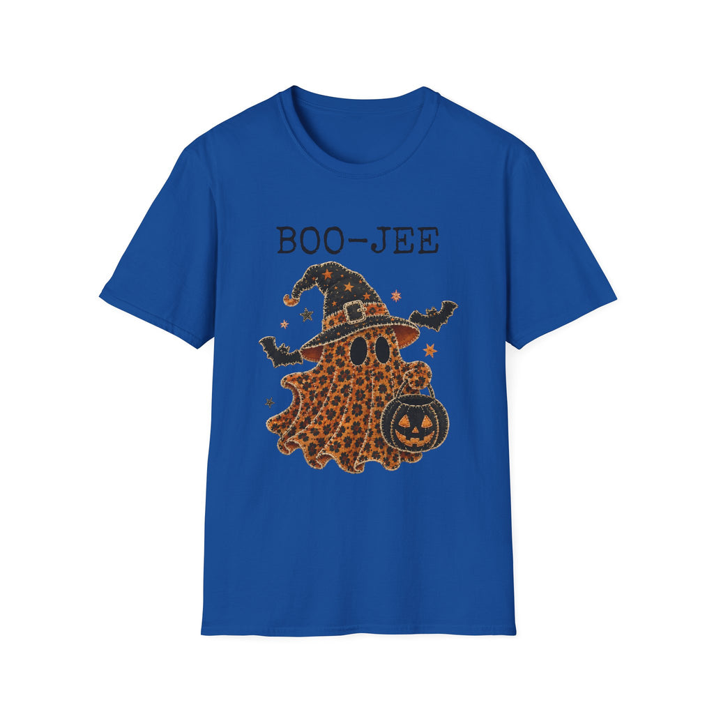 Boo-Jee Halloween T-Shirt — Leopard Witch Ghost Graphic Tee
