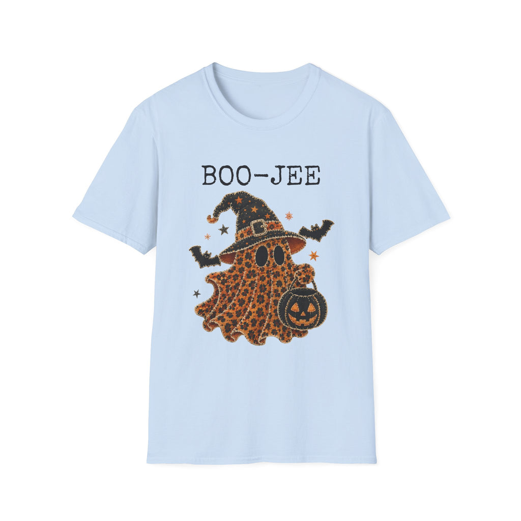 Boo-Jee Halloween T-Shirt — Leopard Witch Ghost Graphic Tee