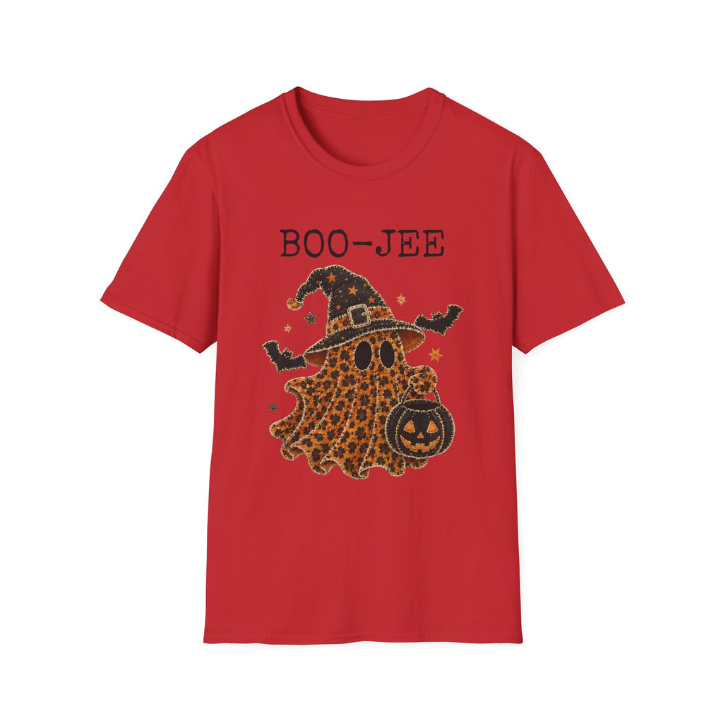 Boo-Jee Halloween T-Shirt — Leopard Witch Ghost Graphic Tee