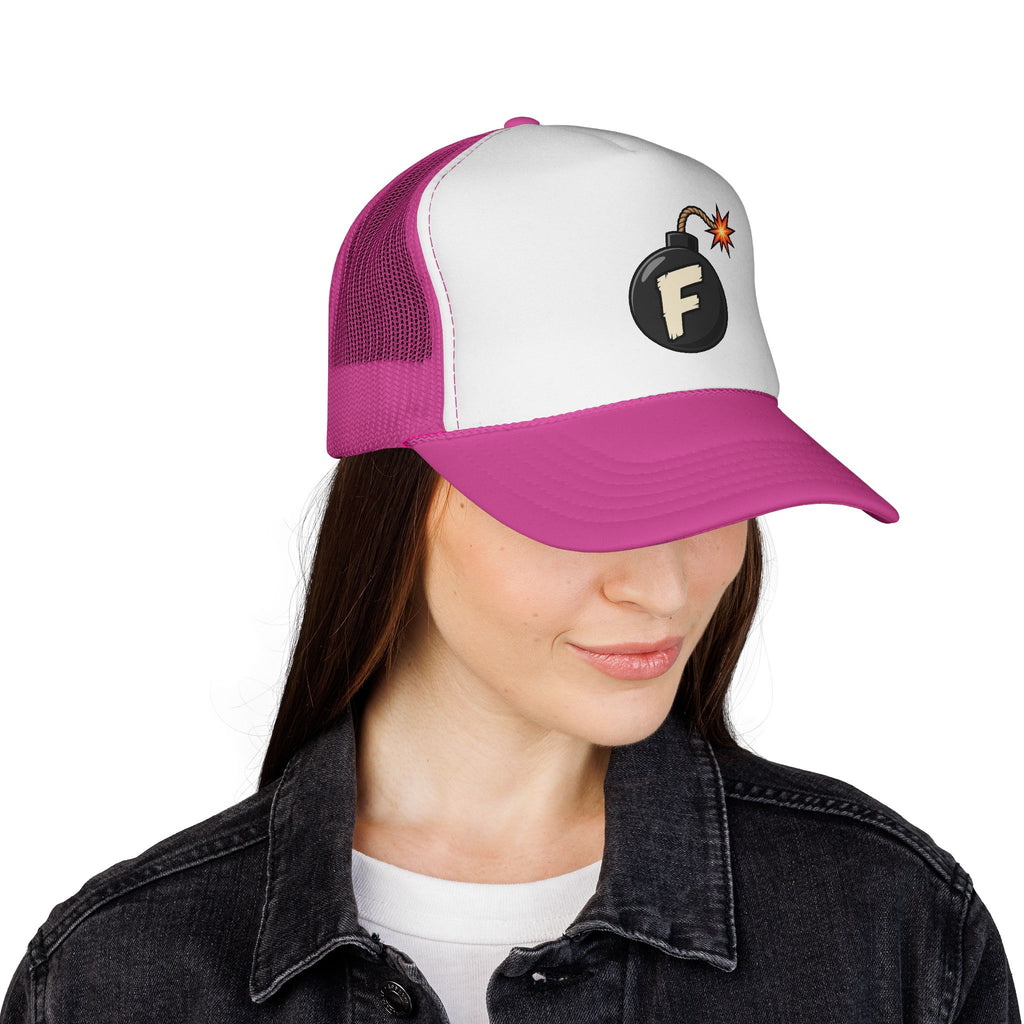 F-Bomb Bomb Icon Trucker Cap