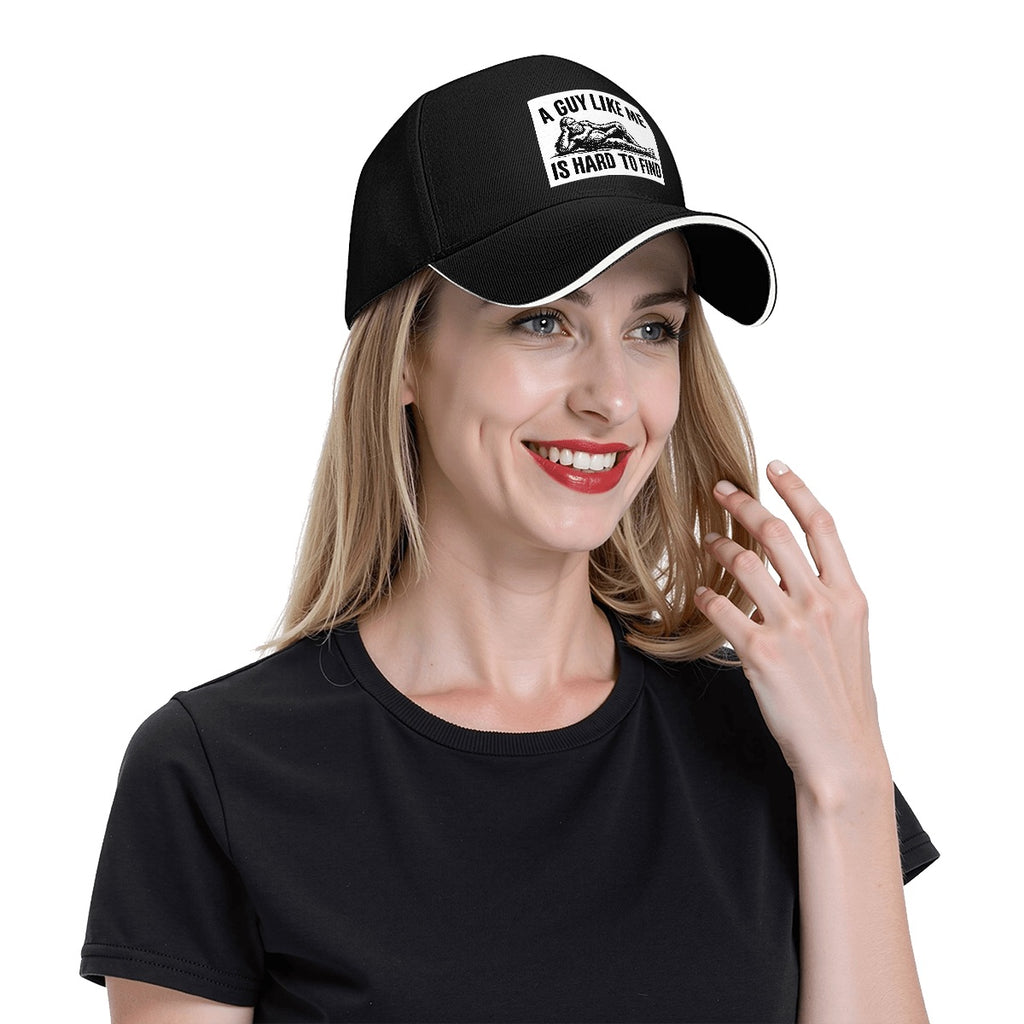Bigfoot "A Guy Like Me Is Hard To Find" Funny  Baseball Cap (Made in USA)
