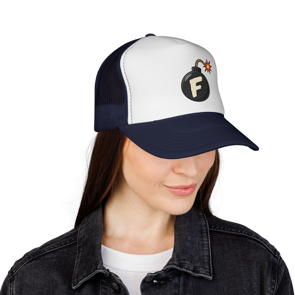 F-Bomb Bomb Icon Trucker Cap