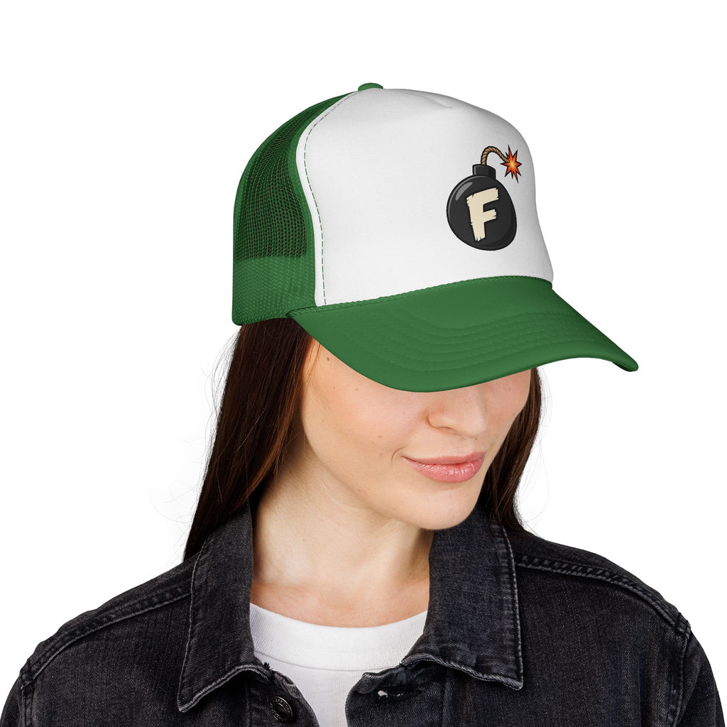 F-Bomb Bomb Icon Trucker Cap