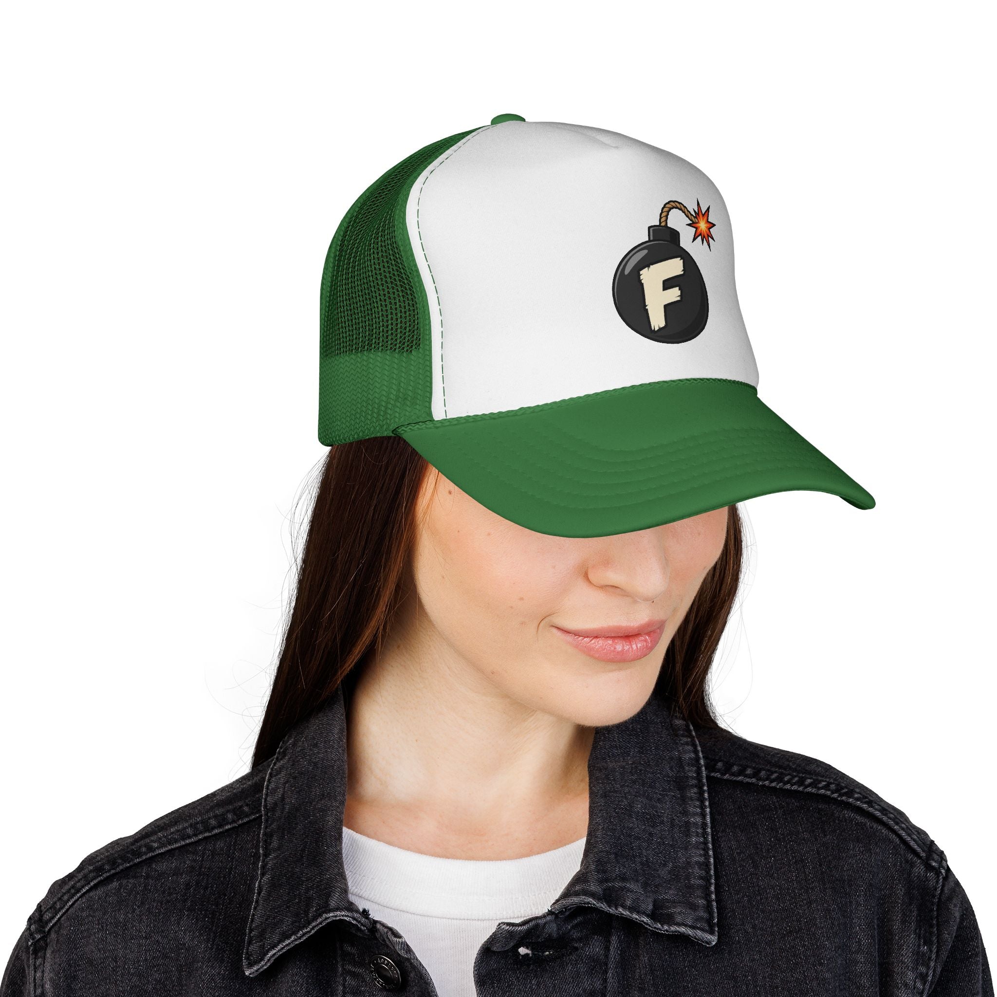 F-Bomb Bomb Icon Trucker Cap