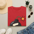 Funny F-Bomb Graphic T‑Shirt — 'F' Letter Cartoon Bomb Design