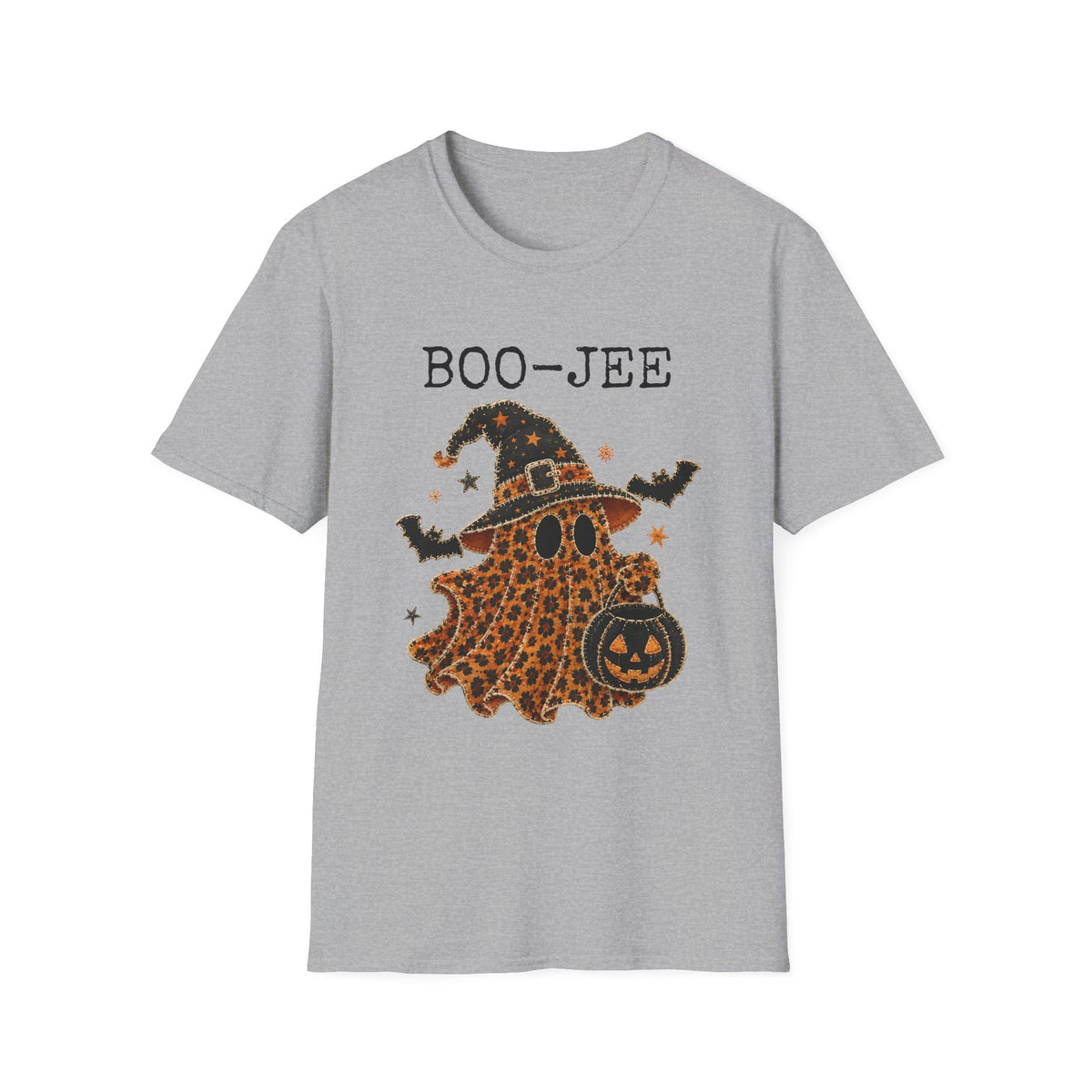 Boo-Jee Halloween T-Shirt — Leopard Witch Ghost Graphic Tee